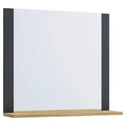 Wandspiegel Lendas Anthrazit/Eiche B: 60cm