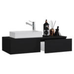 Möbelix Waschbecken Mit Unterschrank Gudas B: 85 Cm Schwarz