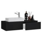 Möbelix Waschbecken Mit Unterschrank Gudas B: 85 Cm Schwarz