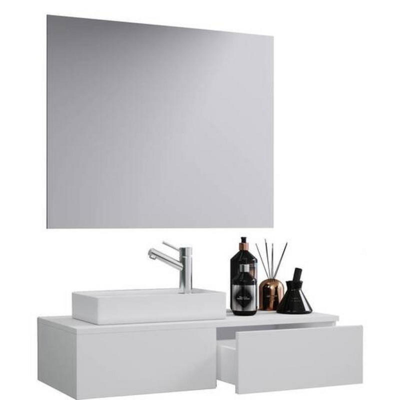 Badezimmer Gudas Weiß B: 85 Cm