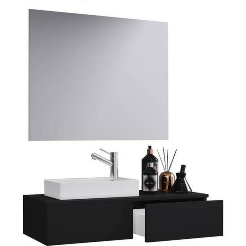 Badezimmer Gudas Schwarz B: 85 Cm