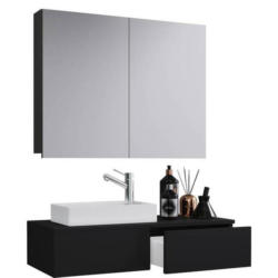 Badezimmer Gudas Schwarz B: 85 Cm