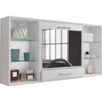 Möbelix Wandregal Teala B: 115 cm Weiß