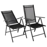 Möbelix Gartenstuhl-Set 2-er Set Anthrazit B: 56 cm