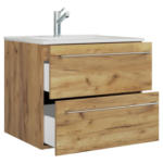 Möbelix Waschbecken Mit Unterschrank Badinos B: 61 Cm Eiche Dekor