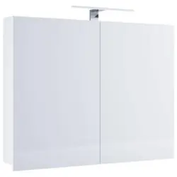 Spiegelschrank Badinos Mit Led Weiß Bxhxt: Ca. 80x59,2x12 Cm