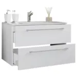 M&ouml;belix Waschtischkombi Badinos Wei&szlig; B: 81 Cm