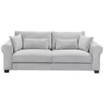 Möbelix 3-Sitzer-Sofa mit Schlaf- Funktion Angelina Grau Kord