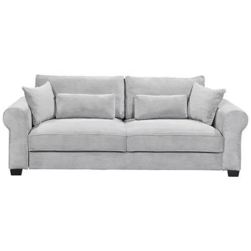 3-Sitzer-Sofa mit Schlaf- Funktion Angelina Grau Kord