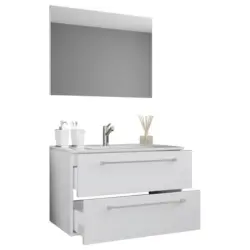 Badezimmer Badions 3-teilig Weiß B: 60 Cm