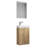 Möbelix Gästebad Slito 3-teilig Honigeiche B: 41 Cm