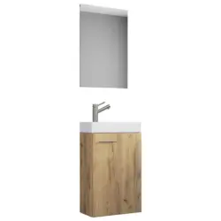 G&auml;stebad Slito 3-teilig Honigeiche B: 41 Cm