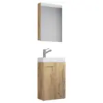 M&ouml;belix G&auml;stebad Slito 3-Teilig Honigeiche B: 41 cm