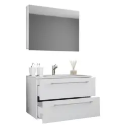 Badezimmer Badinos 3-teilig Weiß B: 60 Cm