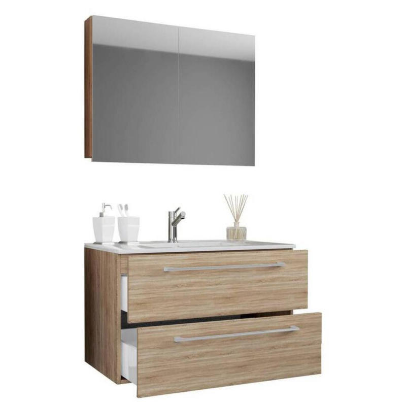 Badezimmer Badinos 3-teilig Sonoma Eiche B: 60 Cm