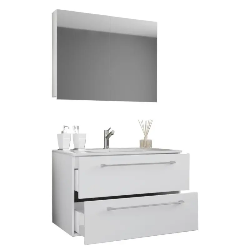 Badezimmer Badinos 3-teilig Weiß B: 80 Cm