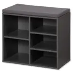 Möbelix Schuhschrank Grau B: 30 Cm Textil/holz Mit Sitzkissen