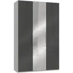 Drehtürenschrank B: 150 Cm Level 36c Grau/weiß