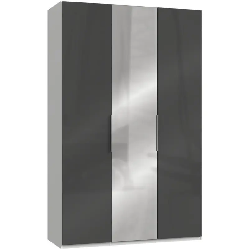 Drehtürenschrank B: 150 Cm Level 36c Grau/weiß