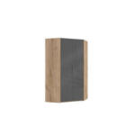Möbelix Eckschrank 120cm Level, Grau/eiche Dekor