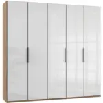 M&ouml;belix Dreht&uuml;renschrank 250 Cm Level 36c Wei&szlig;/eiche Dekor
