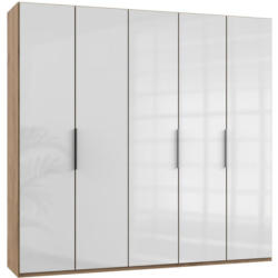 Drehtürenschrank 250 Cm Level 36c Weiß/eiche Dekor