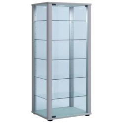 Vitrine Kavisa B: 50 cm Silberfarben