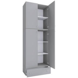 Aktenschrank Lona Holzwerkstoff Grau B: 70 cm