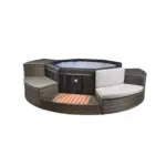 Möbelix Whirlpool Netspa Octopus Ø 290 Cm Mit Umrandung+5 Möbel