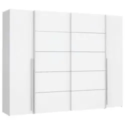 Kleiderschrank B: 270 cm Narago Weiß
