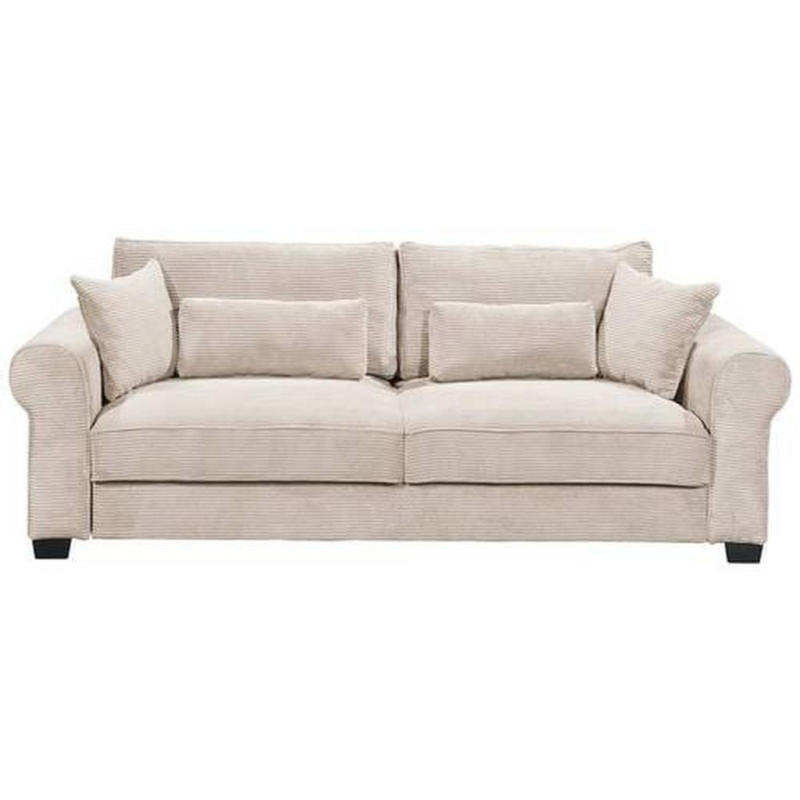 3-sitzer-sofa Mit Schlaf- Funktion Angelina Creme Kord