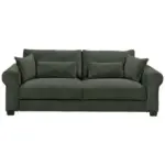 Möbelix 3-Sitzer-Sofa mit Schlaf- Funktion Angelina Dunkelgrün