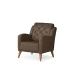 M&ouml;belix Polstersessel Leton Webstoff Braun