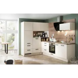 Einbauküche Eckküche Möbelix Ip2200 Ohne Geräte 188x295 Cm Magnolienweiß