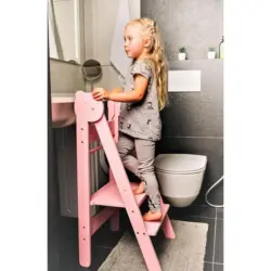 Lernturm Space Saving Pink