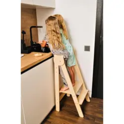 Lernturm Space Saving Naturfarben