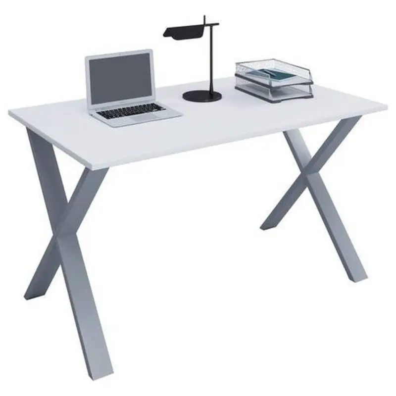 Schreibtisch Lona Silberfarben/Weiß B: 50 cm