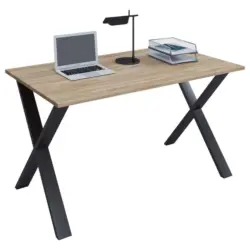 Schreibtisch Lona Sonoma Eiche/Schwarz B. 50 cm