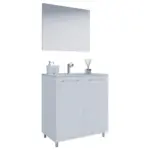 Möbelix Badezimmer Gilos 3-Teilig Weiß B: 60 cm