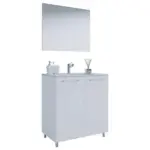 Möbelix Badezimmer Gilos 3-Teilig Weiß B: 80 cm