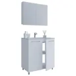 M&ouml;belix Badezimmer Gilos 3-Teilig Wei&szlig; B: 60 cm