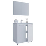 Möbelix Badezimmer Gilos 3-Teilig Weiß B: 80 cm