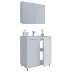 Möbelix Badezimmer Gilos 3-Teilig Weiß B: 80 cm