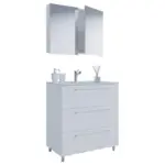 Möbelix Badezimmer Schubo 3-Teilig Weiß B: 80 cm