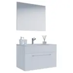 M&ouml;belix Badezimmer Badinos 3-teilig Wei&szlig; B: 60 Cm