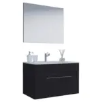 Möbelix Badezimmer Badinos 3-teilig Schwarz B: 60 Cm
