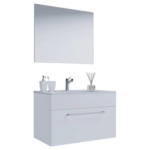Möbelix Badezimmer Badinos 3-teilig Weiß B: 80 Cm