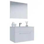 M&ouml;belix Badezimmer Badinos 3-teilig Wei&szlig; B: 80 Cm