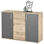 Möbelix Kommode 120cm Bc 1040 Eichefarben/grau B