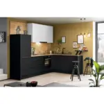 Möbelix Einbauküche Eckküche Möbelix Ip1200 Ohne Geräte 292x192 Cm Schwarz/space Grey